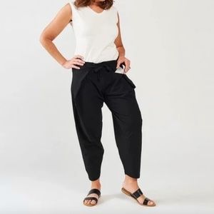 Cotton Wrap Pants